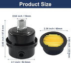 2 Pcs Air Compressor Silencer, 3/8 Inch Thread Intake Filter Muffler, 16 mm Air Compressor Silencer Filter for Generators and Blowers