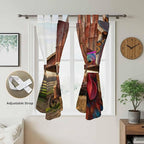 Farm Rooster Living Room Curtains 84 Inch Length, Window Curtains Tab Top, Farmhouse Barn Funny Animals Butterfly Light Filtering Window Treatments Drapes 42"x84" 2 Panel