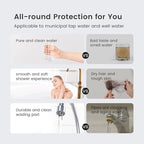 Waterdrop Whole House Water Filter,Carbon Filter and Sediment Filter, Replacement for, Any 20" x4.5" System, 5 Micron WD-WF20PG