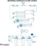 LiquaGen - Light Commercial Grade RO/DI Water Filter System | Reverse Osmosis and Deionization RO/DI | Booster Pump with TDS Meter | 20 Gallon Tank - 400GPD