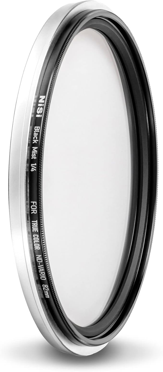NiSi - 82mm Swift System VND Mist Kit, 1-5 Stop True Color Variable Neutral Density Filter, Swift Adapter Ring, Two Friction-Mounted Filters (ND16 4-Stop, Black Mist 1/4), Photography and Videography