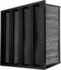 V-Bank Carbon Air Filter 12x24x12 (4V) MERV 14 – Activated Carbon Pleated HVAC Filter – VOC, Odor & Gas Removal – ABS Frame – High-Efficiency Commercial & Industrial Filtration – Pack of 2