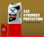 Valvoline Extended Protection High Mileage with Ultra MaxLife Technology 0W-20 Full Synthetic Motor Oil 5 QT (Pack of 2)