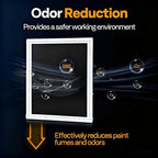 Paint Spray Booth Exhaust Filter Pad,Activated Carbon Ventilation Cotton for Spray Booth - Easy Replacement with Velcro, Efficient Air Filtration