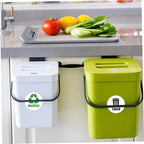 Veemoon 6-Piece Set of Self-Adhesive Garbage Classification Label Stickers Waste Sorting Stickers for Trash Cans and Containers Design for Easy Identification