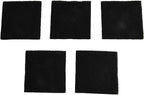 Activated Carbon Compost Filter for Garden Waste Bins, 8 x 8 x 0.5 cm Square Control Pad, 5-Pack, Fits Standard Compost Bin Lids, Air Quality