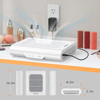 Professional Nail Dust Collector, Adjustable Nail Dust Collector for Acrylic Nails , Electric Nail Vacuum Fan, Low Noise, Dust Collector for Nail Polishing &Salon.White.