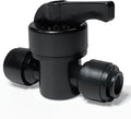 10 Pack Quick Connect 1/4" Drip Irrigation Shut Off Valve, Universal Drip Irrigation Tubing Coupling Valve, Leak Free Connector Locking Fitting for Sprinkler or Drip Irrigation System