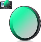 K&F CONCEPT Snap On CPL Filter Compatible with DJI Osmo Action 6, Circular Polarizers Filters, HD Optical Glass with Multi-Coated Anti-Glare Reduce Reflections Action Camera Accessories