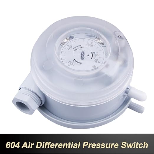 1pcs 604 Micro Differential Pressure Switch - 20-1000Pa Adjustable Air & Gas Sensor for HVAC Systems, Ventilation, Filter, Duct Alarm Use(30-300pa)