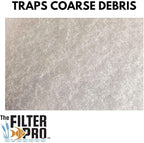 Cut Replacement Skimmer Mat Beige Coarse Filter Media to Fit Popular Brands, Made in USA (14" x 18" x 1.25" Thick - 3 Pack)