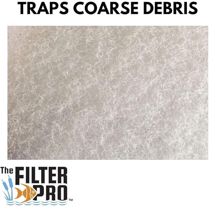 Cut Replacement Skimmer Filter Top Mat - Beige Coarse Filter Media to Fit Popular Brands, Made in USA (19" x 19" x 1.25" Thick- 3 Pack)