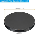 PATIKIL 62mm Lens Cap, 2 Pack Camera Lens Cap Cover Universal Front Metal Lens Filter Stacks Cap Protective Case for 62mm Camera Circular Polarizing Fader ND Filter, Black