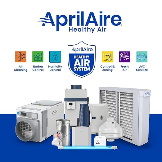 AprilAire 410 Replacement Filter for AprilAire Whole House Air Purifiers - MERV 11, Clean Air & Dust, 16x25x4 Air Filter (Pack of 8)