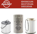 FUEL FILTER AND OIL FILTER KIT FITS for 2019 2020 2021 2022 DODGE RAM 2500 3500 4500 5500 6.7L CUMMINS DIESEL ENGINE FUEL FILTER OEM 68436631AA 5083285AA 68157291AA
