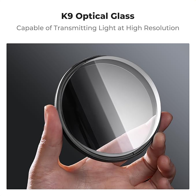 K&F CONCEPT 77mm Unilateral Blur Ghost Motion Filter Super Speed Effects for Camera Lens Clear Optical Glass with Cleaning Cloth