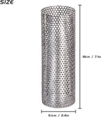 FIREHIKING 2.36" Spark Arrestor Stove Pipe with Filter Chimney Cap Screen for Camping Exhaust