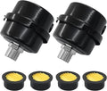 2 Pcs Air Compressor Silencer, 3/8 Inch Thread Intake Filter Muffler, 16 mm Air Compressor Silencer Filter for Generators and Blowers