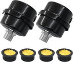 2 Pcs Air Compressor Silencer, 3/8 Inch Thread Intake Filter Muffler, 16 mm Air Compressor Silencer Filter for Generators and Blowers