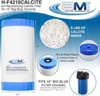 APPLIED MEMBRANES INC pH Neutralization Water Filter Cartridge | Calcite Filter to Raise Alkalinity of Low pH Water | Standard 4.5" x 10" Size fits 10 Inch Filter Housing | H-F4210CALCITE (4.5x10))