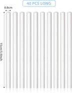 40 Pieces Humidifier Filter Cotton Refill Travel Mini Humidifier Filters Sticks Car Filters Replacement Parts for Portable Personal USB Powered Smart H20 in Office Bedroom(5.9 Inch)