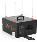 PURISYSTEMS Air Filtration System 3-Speed Remote, Built-in Ionizer, PuriCare 500IG Hanging Air Filter w/RF Remote for Woodworking, Garage and Shop Dust Collector, up to 500 sq. ft (350/450/500 CFM)