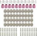 100pcs SG-55 AG-60P WSD-60 Plasma Cutter Consumables，Plasma Cutter Cutting Torch Tip Nozzles Consumables Kit