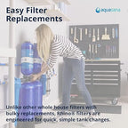 Aquasana Whole House Max Flow Water Filter | 1,000,000 Gallons | Salt-Free Softener Alternative | Carbon & KDF | Long-Lasting Pre-Filter | Reduce 97% Chlorine, Sediment & Scale | Rhino WH-1010-CT-LM
