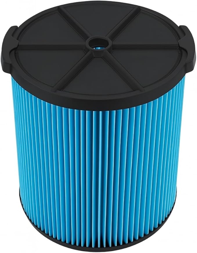 Nispira VF5000 3-Layer High-efficiency Replacement Filter Compatible with Ridgid Wet/Dry Vacs Vacuum 72952 5-20 Gallons WD1450 WD0970 WD1270 WD09700 WD06700 WD1680 WD1851 RV2400A. 2 Packs