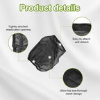 2 PCS Air Filter Cover for Car, Dustproof Cold Air Filter Protective Sock Cover Wrap, Automotive Air Cleaner for High Flow Air Intake Filters, Universal Vehicle Accessories (Large)