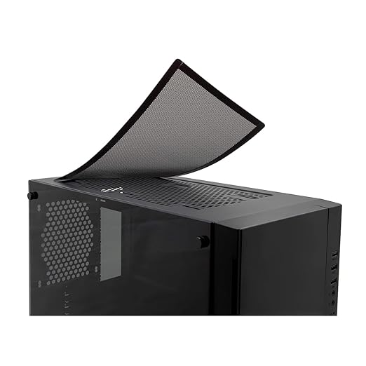 120mm Fan Filter,HFEIX Computer Case Dustproof Magnetic Frame Mesh Black 2Pack(120x240mm)