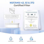 Waterdrop Glass Water Filter Pitcher with 1 Filter, Eco-Friendly, with NSF 53&42&372 Certified Filter, 7-Cup, Reduces PFOA/PFOS, Chlorine, Cadmium, Copper, Mercury, BPA Free, Easy to Clean, Black