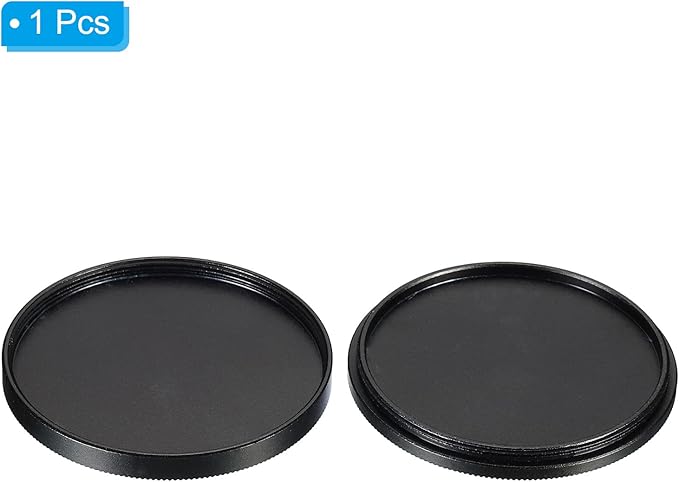 PATIKIL 49mm Lens Cap, Camera Lens Cap Cover Universal Front Metal Lens Filter Stacks Cap Protective Case for 49mm Camera Circular Polarizing Fader ND Filter, Black