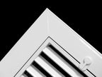 16" X 20" Aluminum Return Filter Grille for 1" Filter - Easy Airflow - Linear Bar Grilles [Outer Dimensions: 18.5w X 22.5h]