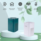 Desktop Air Purifier with HEPA Filter for Office Bedroom Bathroom, Small USB Air Purifiers for Pollutants, Dust, Odor, Super Quiet Powered by USB No Adapter (White)