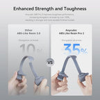 ANYCUBIC ABS-Like Resin Pro 2, Upgraded 8K 3D Printer Resin with Enhanced Strength and Toughness, High Precision, Low Odor, Wide Compatibility for All LCD 3D Printers (Clear, 1kg)