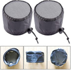 FABULETTA 2Pcs Grow Tent Vent Cover Set 4in 6in 8in Waterproof Oxford Cloth Mesh Duct Filter with Elastic Band and Fixed Buckle for Plant Greenhouse Airflow Dust and Pest Control(8in)