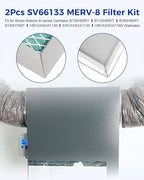 2PCS SV66133 MERV-8 HEPA Filter Fit for Broan Nutone Ventilation Equipment, Fit for Broan AI series B130H65RT B130H65RS B110H65RT B110H65RST B130E65RS B160H65RT