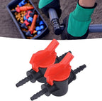 Regulator ABS Plastic Liquid Control Stop Valve for Domestic Water Pumps Solar Water Heaters Construction Sites 2PCS Straight Through Valve (4MM regulator)