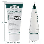 KEZE Silicone Grease Waterproof Food Grade Silicone Sealant Lubricant for Plumbers Valve Faucet O Rings 1 oz 3-Pack