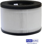 PUREBURG Replacement Filters Compatible with Mooka M01 Air Purifier,2-Pack H13 HEPA+12 Aroma Pad, 3-Stage Filtration Activated carbon 2-in-1 Desktop Air Cleaner