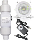 Air Circulation Duct Fan 2 Inch 50Mm Inline Extractor 32Cfm Fan Air Diffuser Blower for Filter Grow Tent Ceiling Wall Bathroom Ventilation (Color : Adjustable Speed, Size : 50-25mm)