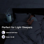 2 Pack Air Purifiers for Bedroom H13 True HEPA Air Filter Cleaner, Odor Eliminator, Remove Smoke Dust Pollen Pet Dander, Night Light For Home Living Room Dorm, Quiet 24dB Filtration System