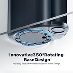 Countertop Reverse Osmosis Water Filter System, 5-Stage RO Filtration with UV, 4:1 Pure to Drain, Innovative 360° Swivel Base, Portable No Installation Water Purifier with 4 Capacity