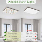 Fluorescent Light Covers for Ceiling Lights Watercolor Dragonfly Magnetic Light Filters 3 Pack 4x2 ft Colorful Linen Ceiling Lights Cover for Classroom Office School Home Drop Lamp Decor