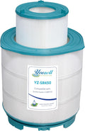 Pool Filter S8M150 Sta-Rate System 3 170147 Pentair Modular Media 450 25022-0203s-25021-0202s Inner and Outer Cartridge Replacement Kit (Teal)