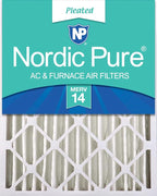 Nordic Pure 16x20x4 (Actual Size: 15 1/2 x 19 1/2 x 3 5/8) Pleated MERV 14 Air Filter 1 Pack