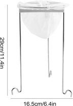 Jelly Strainer Stand with 100 Mesh Fine Strainer bag of Nylon Multipurpose use for making Jellies, Jam, Juices, Nut milk, Broth, Strain handsfree, Fine Mesh Sieve, jelly bag for canning