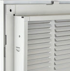 Venti Air 24" X 20" Steel Return Air Filter Grille - Removable Face/Door for 1 inch Filters - HVAC Duct Cover Grill (2-3 Business Day Delivery) [Outer Dimension: 26.5"W X 22.5" H]