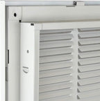 Venti Air 10" X 30" Steel Return Air Filter Grille - Removable Face/Door for 1 inch filters - HVAC Duct Cover Grill (2-3 Business Day Delivery) [Outer Dimension: 12.5"W X 32.5" H]